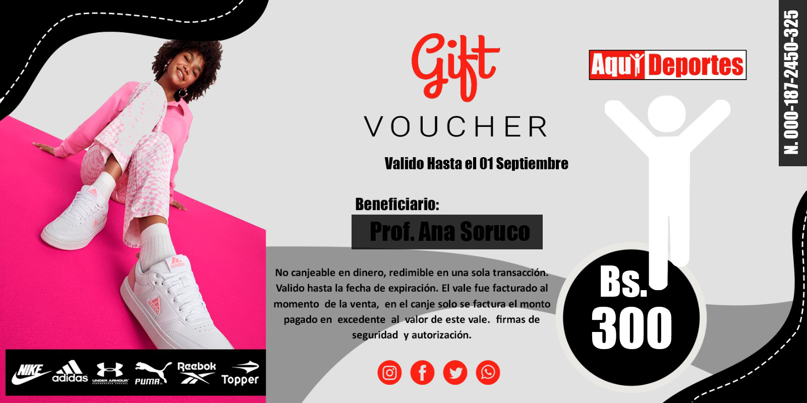 Gift Card ejemplo 1