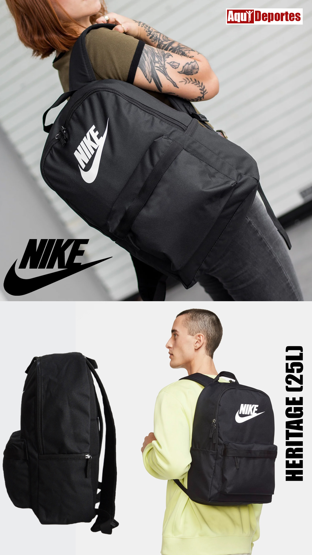 MOCHILA NIKE HERITAGE (25L)